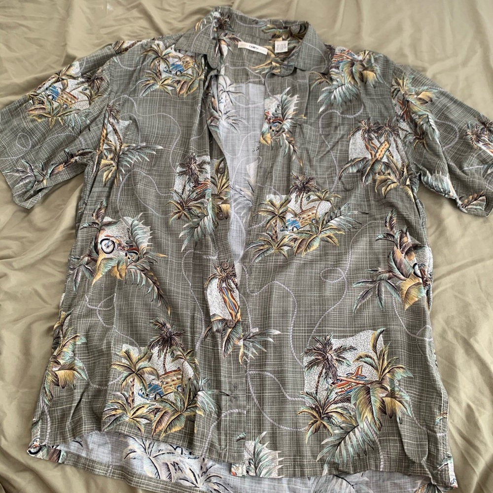 vintage green aloha shirt